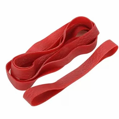 Wide Red Rubber Bands