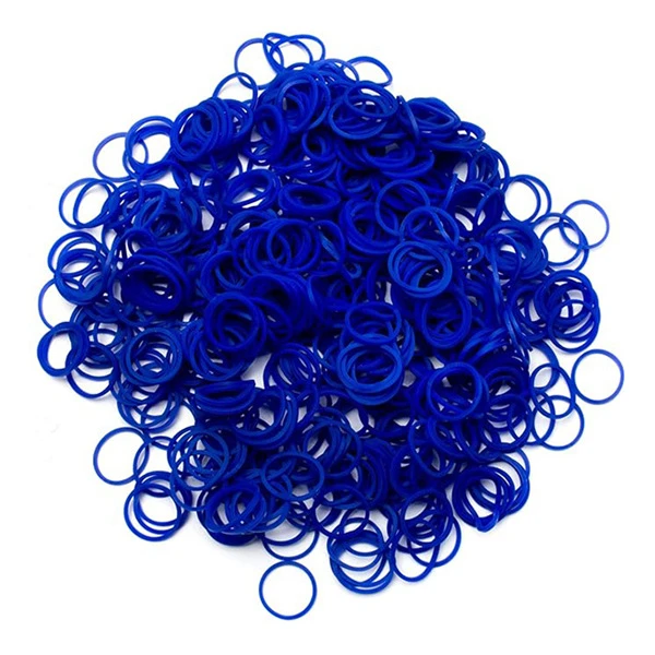 Small Blue Rubber Bands