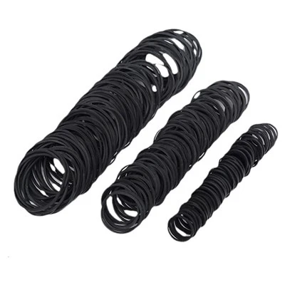 Mini Black Rubber Bands