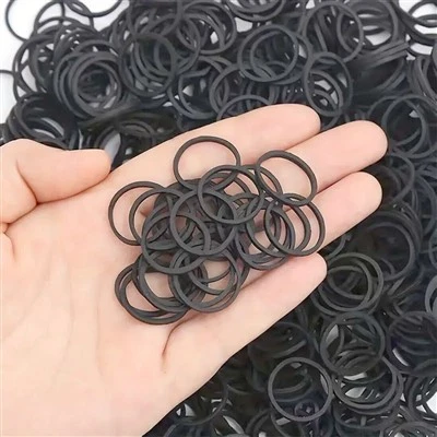 Small Rubber Bands Black